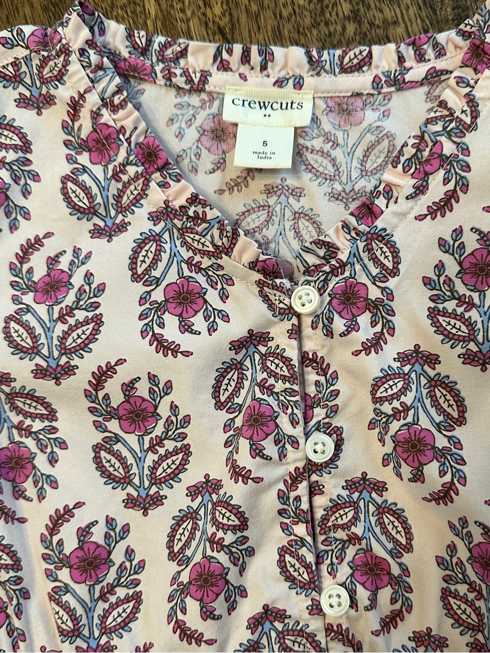 EUC Crewcuts Girl Pink Paisley Dress - Picture 6 of 10